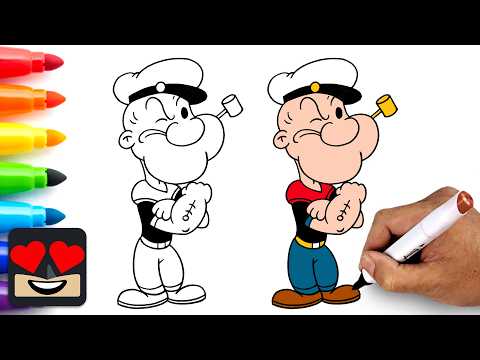 How To Draw Popeye