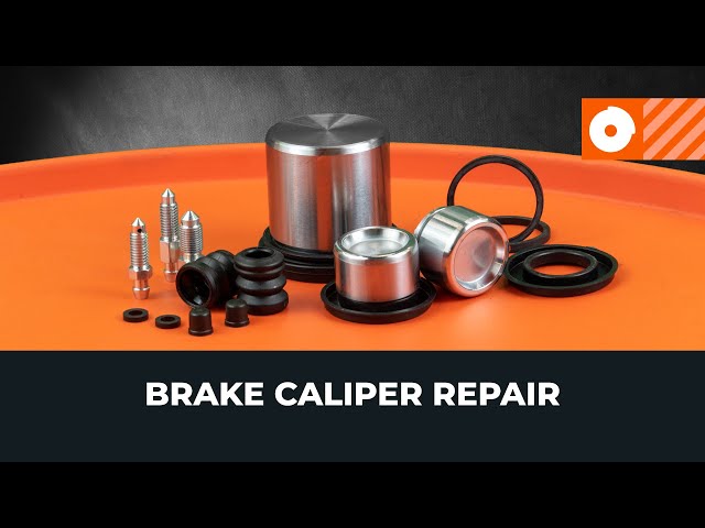Watch the video guide on AUDI A4 Avant (8K5, B8) Caliper rebuild kit replacement