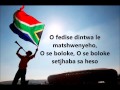 Nkosi Sikelel IAfrika South African National Anthem With Lyrics Inno Nazionale Sudafricano