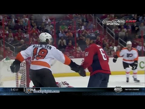 Scott Hartnell vs Steven Oleksy