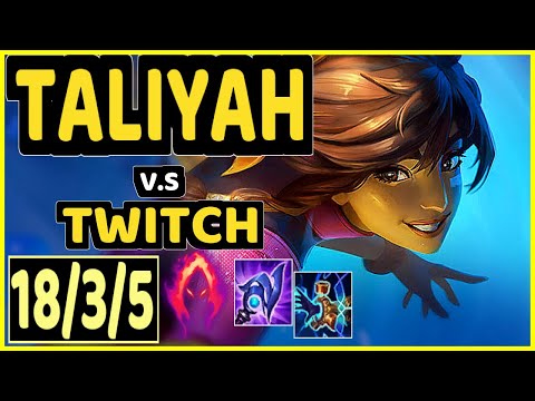 TALIYAH vs TWITCH - 18/3/5 KDA JUNGLE GAMEPLAY - EUW Ranked MASTER