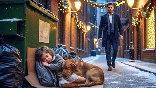 Single Dad CEO Finds Little Girl & Her Dog Sleeping on Trash—The Truth Broke His Heart