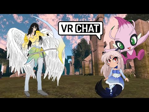 BLAST FROM THE PAST AND PRESENT...Yina and Celebi Encounter Azrael at Some Ancient Ruins - VRChat