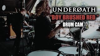Underoath (Aaron Gillespie) | A Boy Brushed Red | Drum Cam (LIVE)