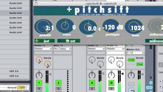 SoundHack +pitchsift String Thickening