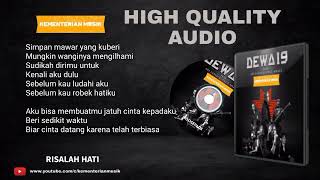 Download lagu Dewa 19 - Risalah Hati Lirik HQ Audio | Suara Jernih mp3 Download lagu Dewa 19 - Risalah Hati Lirik HQ Audio | Suara Jernih mp3