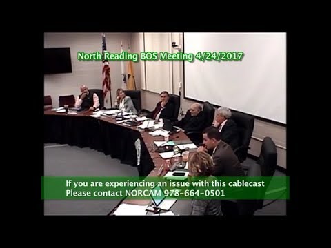 North Reading MA Board of Selectmen Meeting 4/24/17