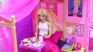 Barbie Rapunzel & Ken Princess Pink Doll House