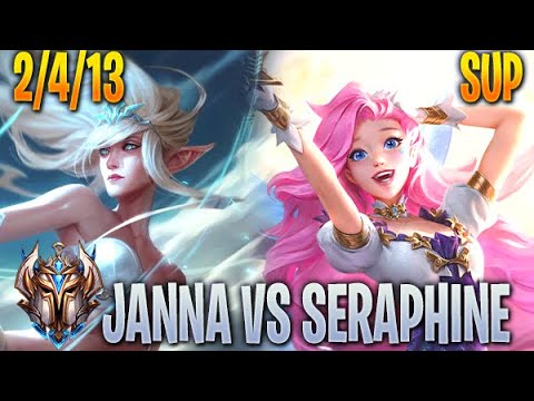 Janna vs Seraphine Support - Challenger 10.22