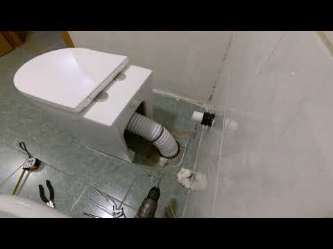 Installazione WC Sensea NEO filomuro con scarico traslato