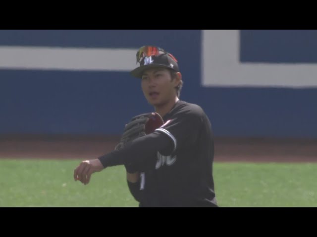 【プレシーズンマッチ】安心おまかせ!! マリーンズ・藤原恭大 場内拍手の好守備をみせた!!  2024年3月3日 埼玉西武ライオンズ 対 千葉ロッテマリーンズ