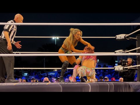 Fancam: Mina Shirakawa vs Anna Jay AEW Dynamite 4.24.24 w/ Mariah May & Toni Storm