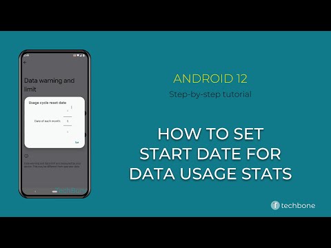 How to Set Start date for Data usage Stats [Android 12]