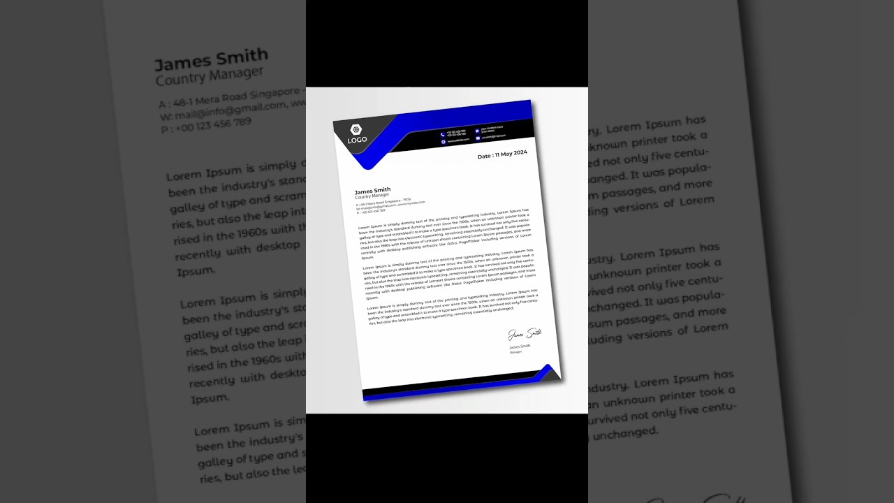 Letter Head Design. #design #dubai