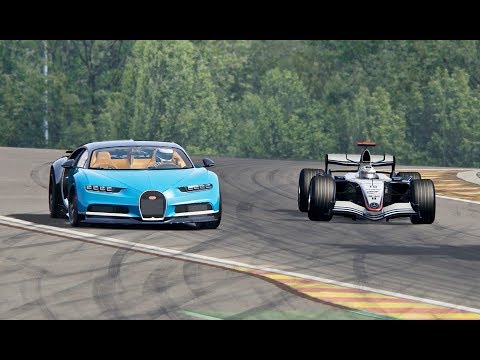 Bugatti Chiron vs McLaren F1 2005 - Spa