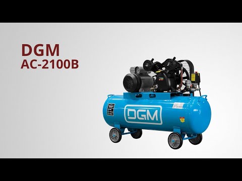 фото компрессор dgm ac-2100b ременной ресивер 100 л, 400 л/мин, 8 атм, ременной, масляный, воздушный 2.4 0