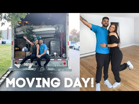 IT'S MOVING DAY!!! crying, unpacking, family & friends reactions 🏠