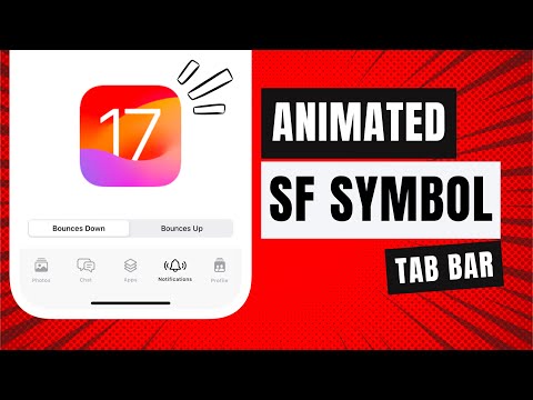 SwiftUI Animated Tab Icons - Animated SF Symbols - iOS 17 - Xcode 15 thumbnail