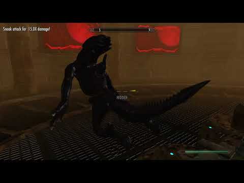 Skyrim Predator Mod. Orbiting Yautja Scout Ship.