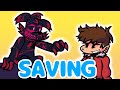 Estranged but @fizz_cribot_d_sides  and Ylunix sings it |FNF: Corruption Cover