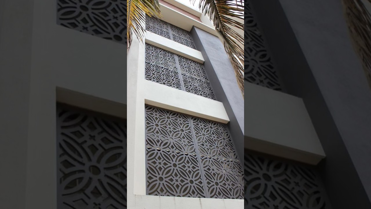 Explore Unique GRC Jaali Designs for Stunning Front Elevations l Cement Jaali Design l #grc #cement