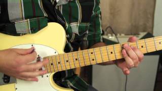 Rhythm Guitar Lesson - Funk Guitar chords and rhythm - Fender Telecaster