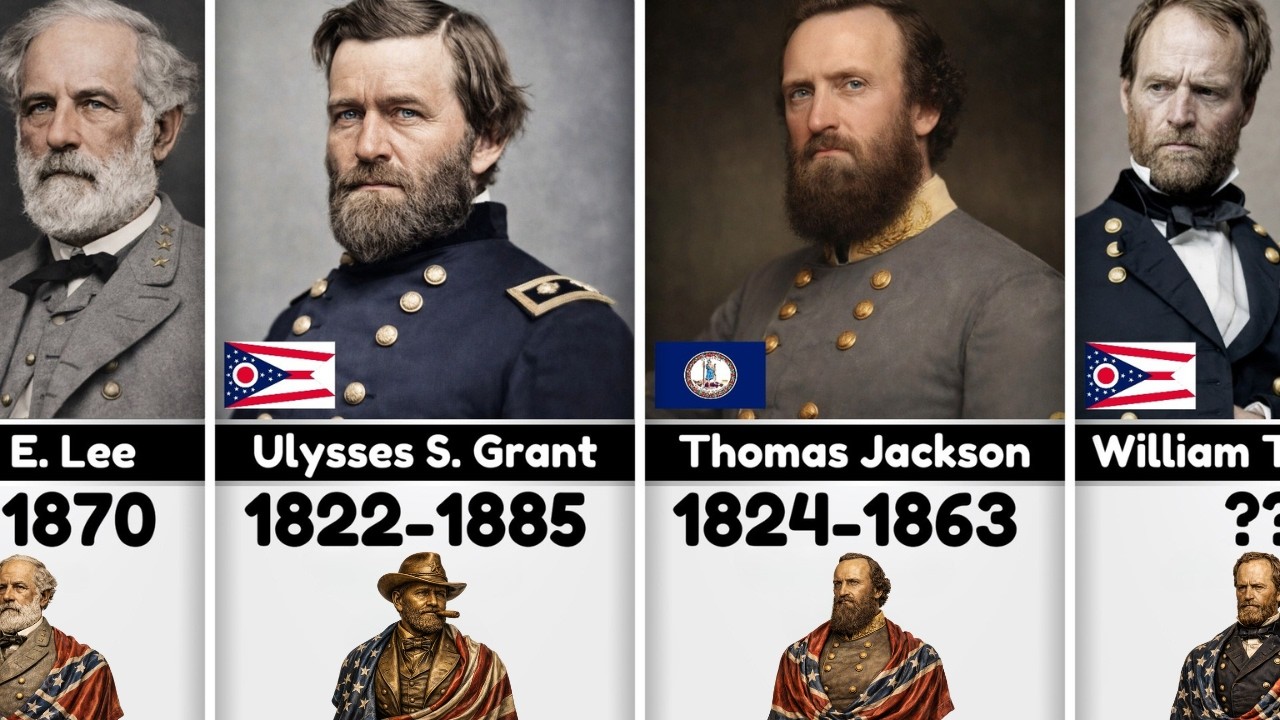 The Most Famous Civil War Generals — And What States They Came From