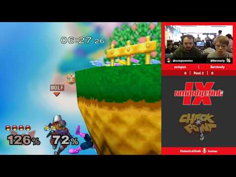 SmashPoint IX Melee - Pool 2 - Barstooly vs Octopus