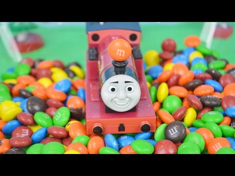 M&M'S World's STRONGEST Engine 236: Toy Train Video for Kids