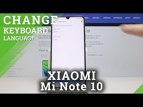 How to Enter Keyboard Dictionary in XIAOMI Mi Note 10 – Keyboard Language