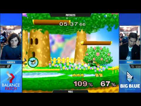 Patchless SSBM - bonfire10 (Sheik) vs. Project (Fox) - Melee Pools