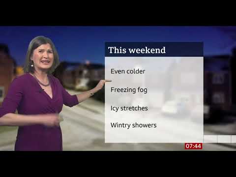 LIVE BLOOPER BBC BREAKFAST NATIONAL WEATHER FORECAST - SNOW SHOWERS 10/12/22