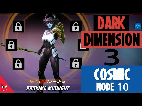 Dark Dimension 3 - Node 10 ft. Proxima Midnight - Marvel Strike Force