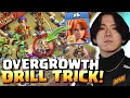 Klaus RISKS WAR with New OVERGROWTH TRICK using Battle Drill! Clash of Clans