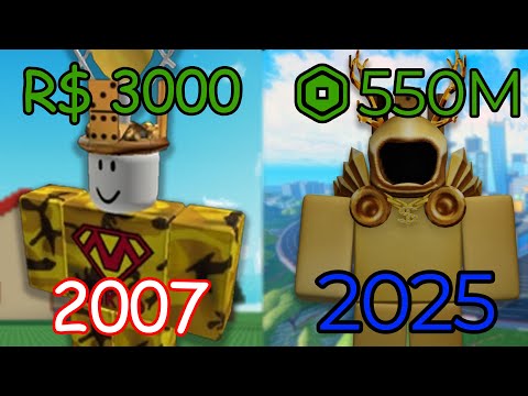 History of The Richest Players on Roblox 2007-2025