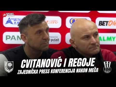 CVITANOVIĆ I REGOJE NAKON MEČA NK ČELIK - FK SARAJEVO | PRESS KONFERENCIJA