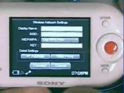 Sony Mylo - Connecting to an Access Point