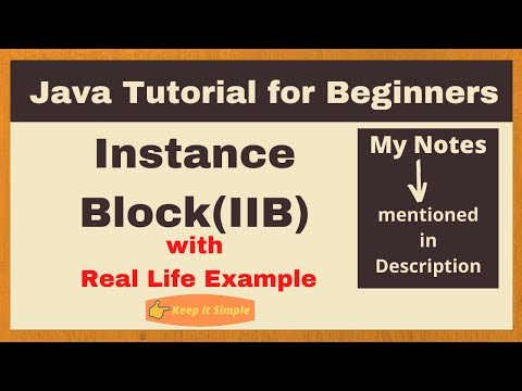 6 Instanse Block In Java Java Tutorials For Beginners