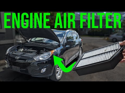 How to Replace Engine Air Filter - Hyundai Tucson (2010-2015)