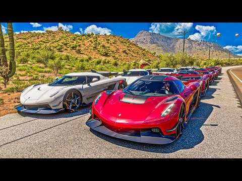 FF - COPA Velozes e Furiosos com o CARRO mais RÁPIDO do JOGO - koenigsegg jesko - Forza Horizon 5