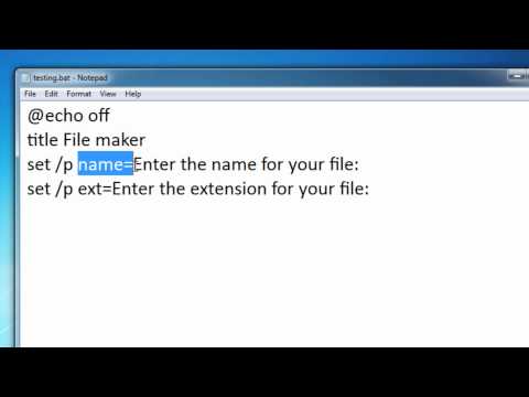 Batch Scripting 7 Variables In Directors