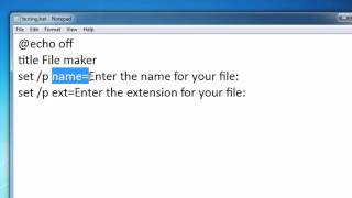 Batch Scripting - 7 - Variables in Directors