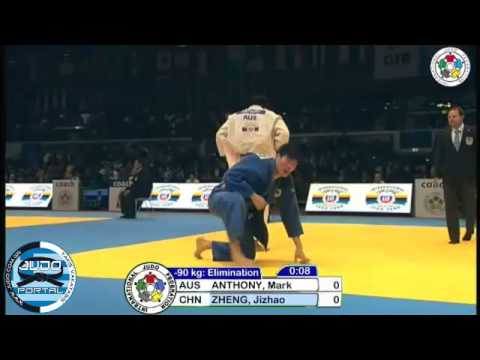 Judo Grand Prix Dusseldorf 2012 -90kg ANTHONY Mark (AUS)-ZHENG Jizhao (CHN)
