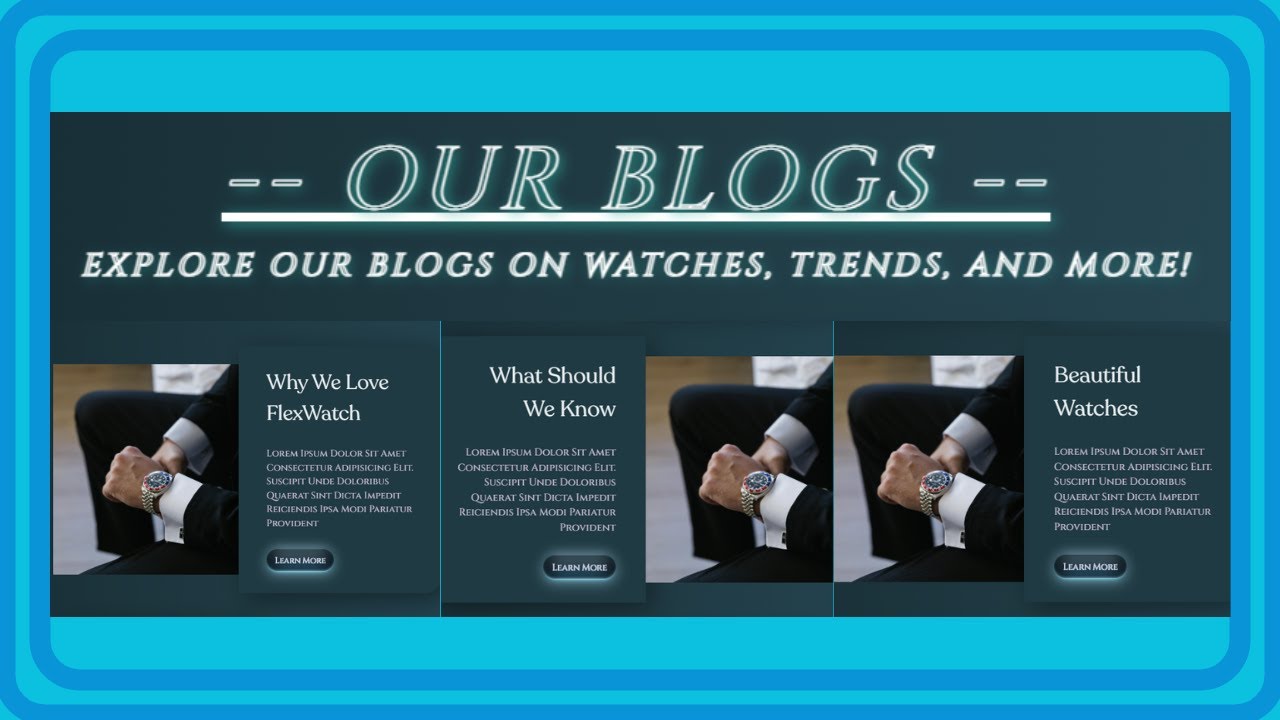 Responsive Modern Ecommerce Watch Website HTML CSS JavaScript - PART 8