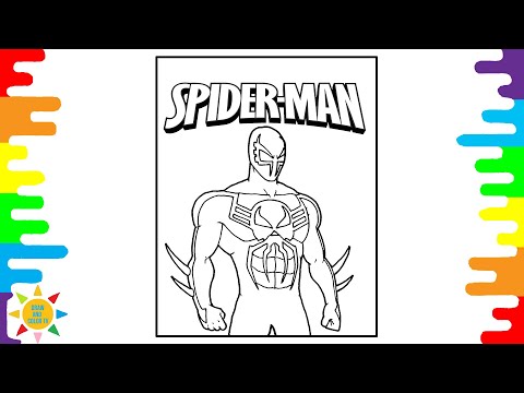 Spider-Man Dark Version Coloring Pages | Spider-Man Coloring Pages | @drawandcolortv