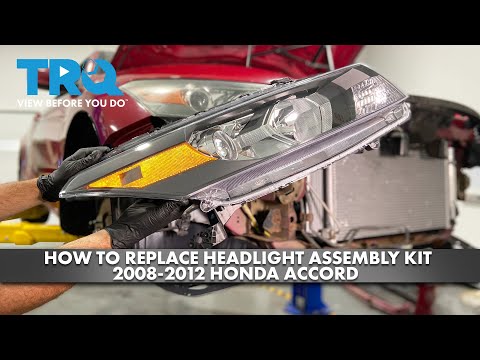 How to Replace Headlight Assembly Kit 2008-2012 Honda Accord