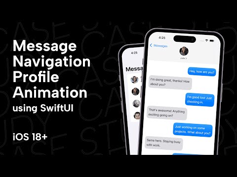 Let's build Messages App Profile Navigation Animation using SwiftUI | iOS 18 ~ SwiftUI Tutorial