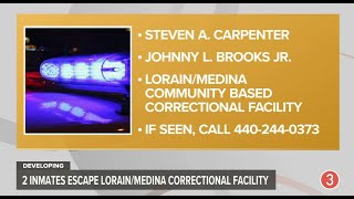 Lorain County Sheriff's Office is searching for 2 escaped inmates: Today's top headlines