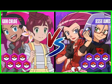 Pokemon Battle Pedia: Goh and Chloe Vs Jessie and James (Team Rocket)