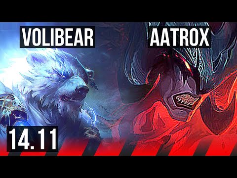 VOLIBEAR vs AATROX (TOP) | Legendary, 8/2/2, Rank 16 | EUW Challenger | 14.11
